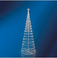 Albero di Natale Luminoso a Cono bianco caldo 274 LED 200 cm 450080